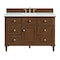 James Martin Vanities 48'' Single Vanity, Mid-Century Walnut w/ 3 CM Ethereal Noctis Quartz Top 424-V48-WLT-3ENC - alternate 1